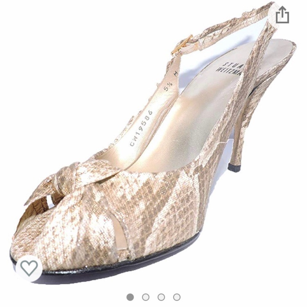 💥NEW💥Stuart Weitzman Tulip Roccia Lame Python 8N - Picture 3 of 8